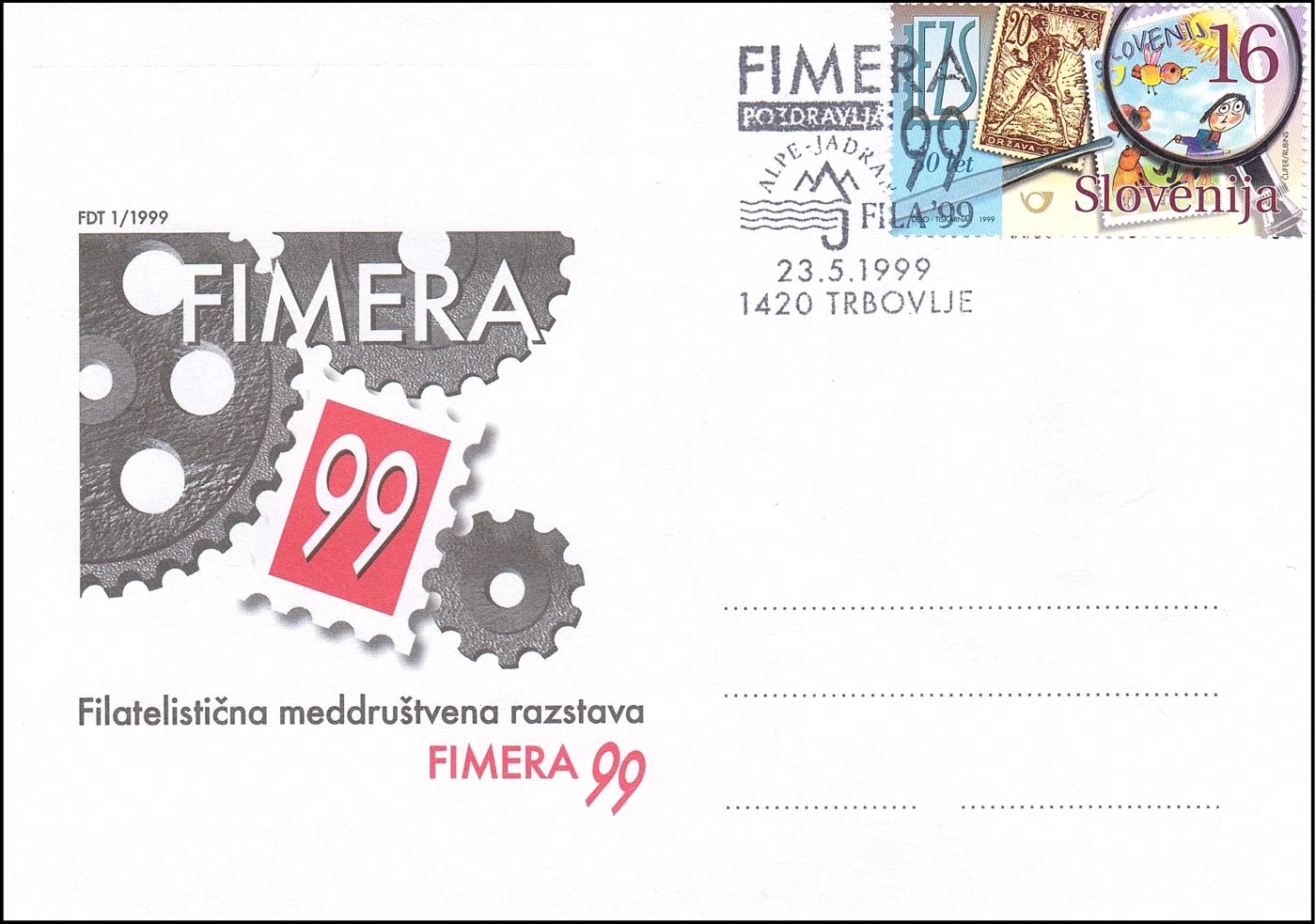 FIMERA '99 POZDRAVLJA ALPE - JADRAN FILA '99